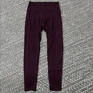 Aerie | Burgundy Leggings With Pockets